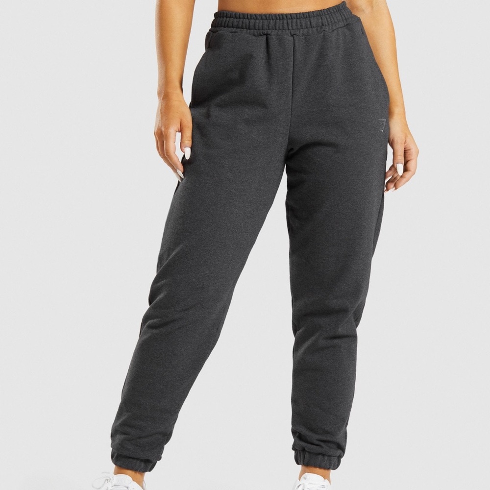 Gymshark gray sweatpants. rest day joggers